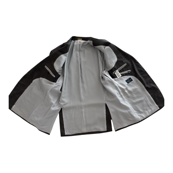 Brooks Brothers Sport Coat Explorer Regent Fit Gray Plaid 46R Wool - Picture 11 of 16